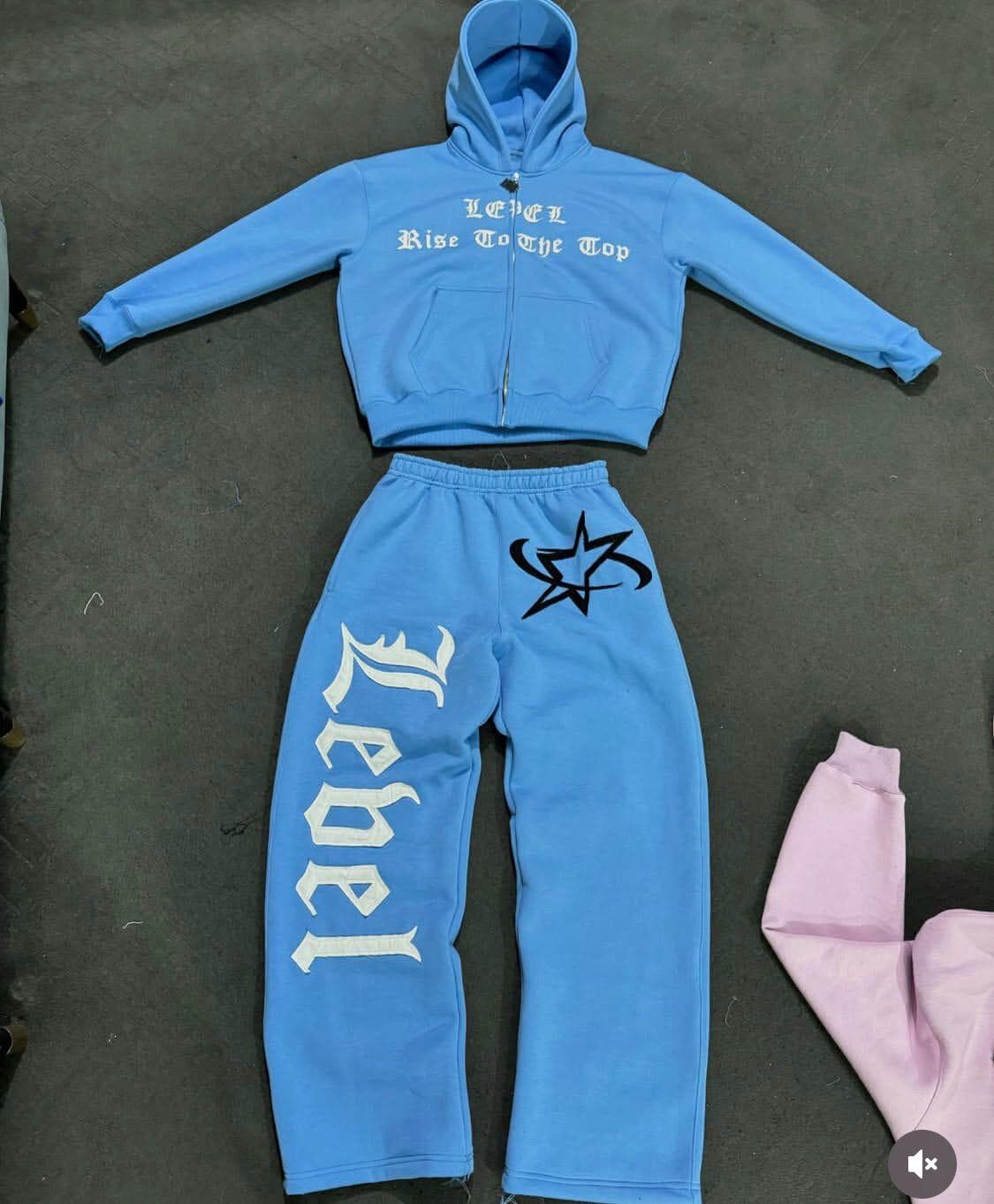 Custom Oversized Fleece Tracksuit Set