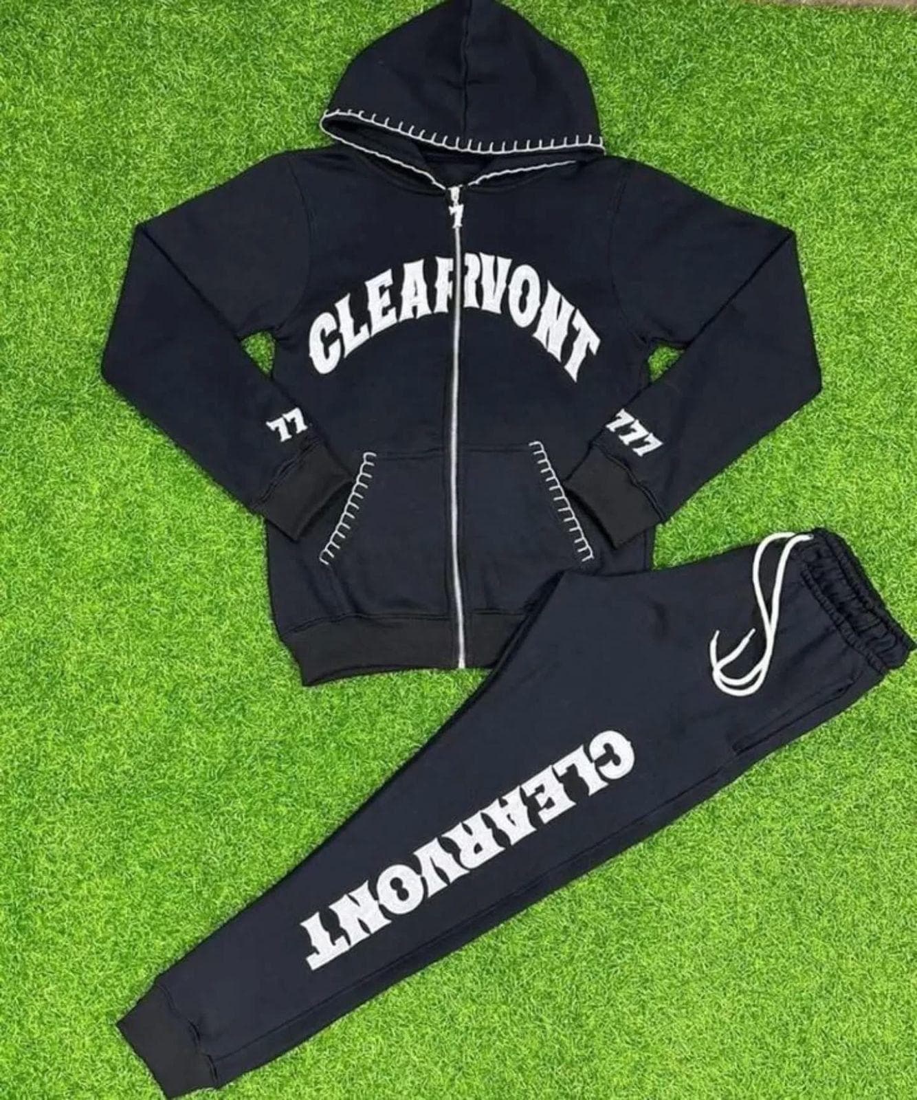 Custom Zip-Up Fleece Tracksuit Set
