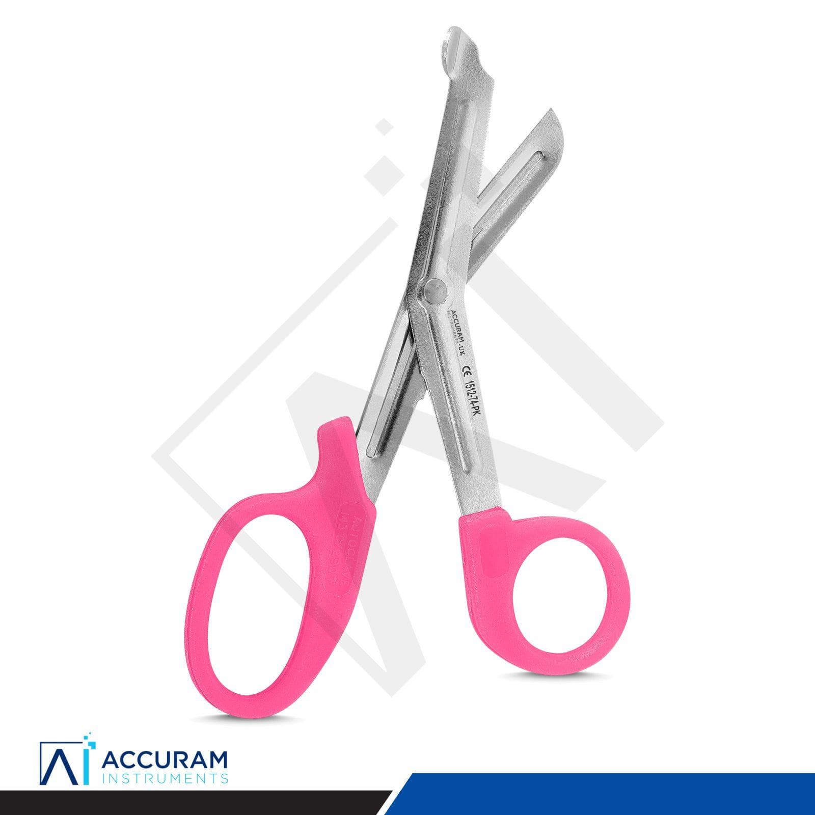 Lister Bandage Scissor, 14.5 cm, Pink Handles