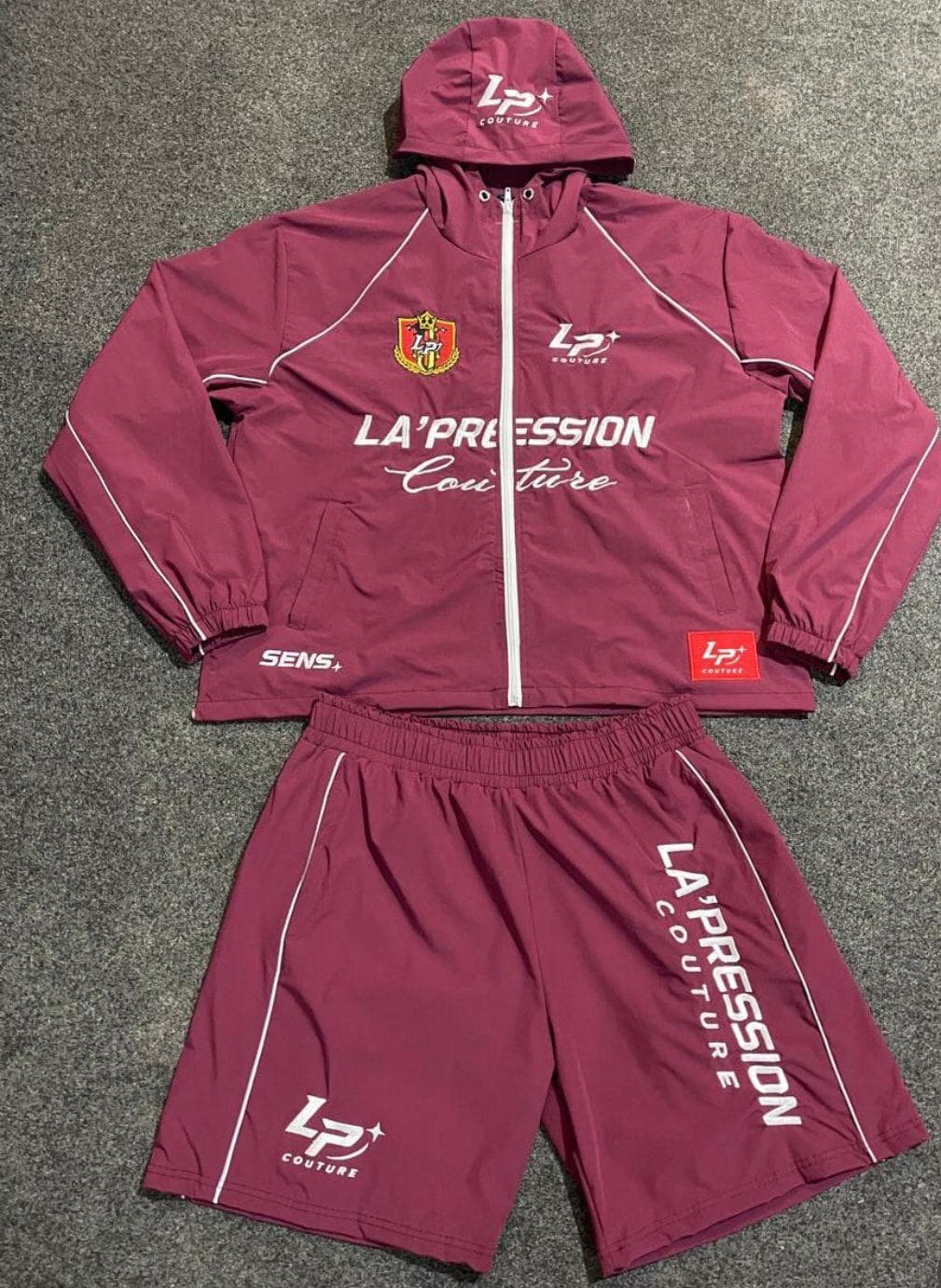 Custom Sports Windbreaker and Shorts Set